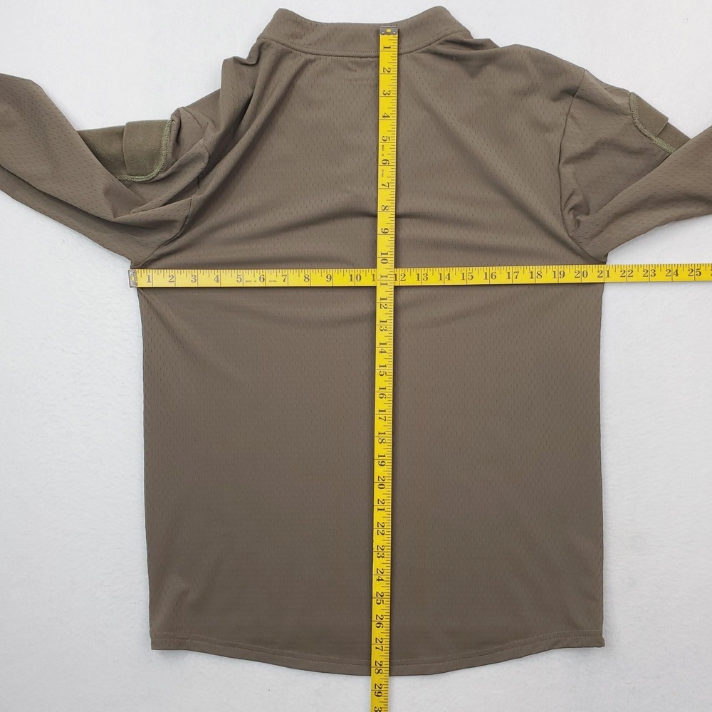 Velocity Systems Boss Rugby Shirt Mens Medium Green Arm Pocket Tactical USA Made - Picture 7 of 11